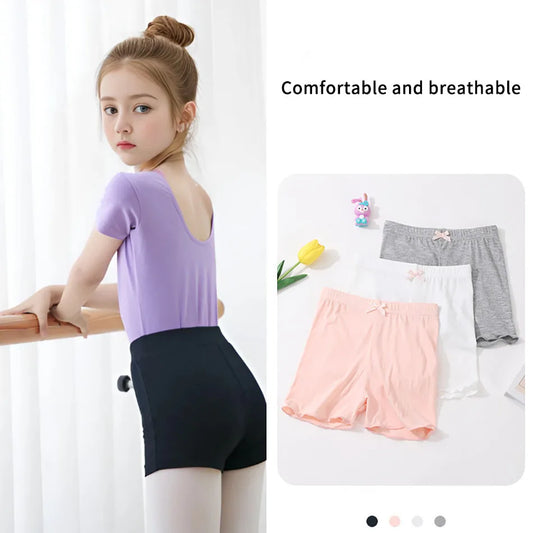 3-Pack Girls Summer Shorts – Cute Bow Underwear/Training Pants for Kids