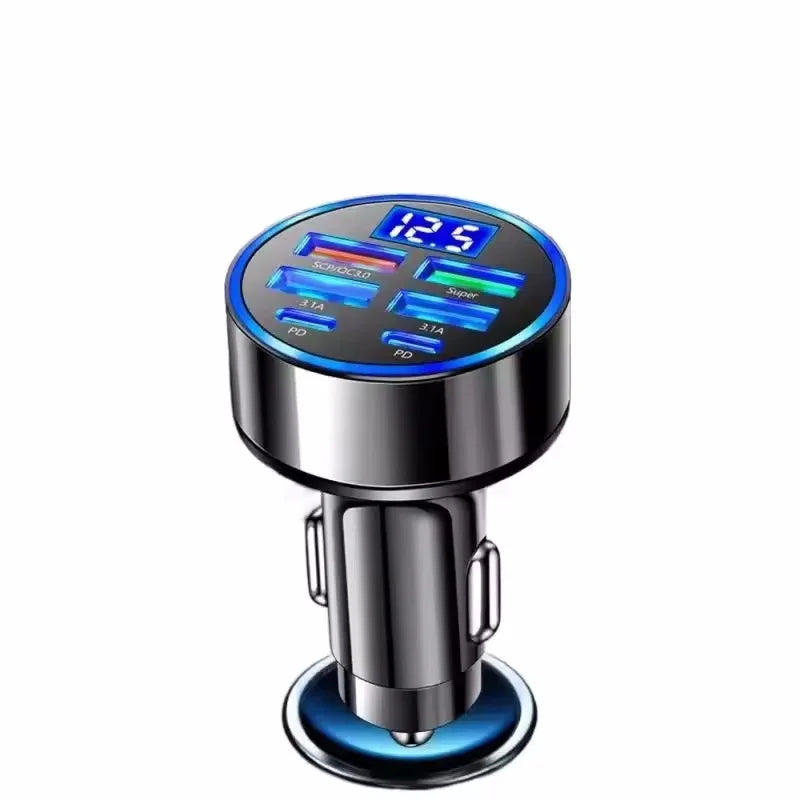 350W USB Car Charger with PD QC3.0 – Dual USB-C Fast Charging Adapter for Phones and Devices