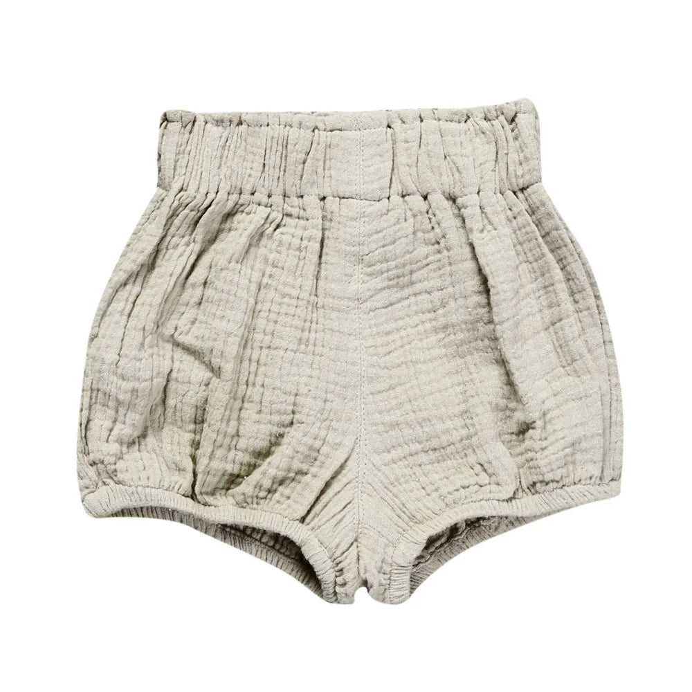 2025 Organic Cotton Baby Shorts – Unisex Bloomer & Diaper Cover for Boys & Girls