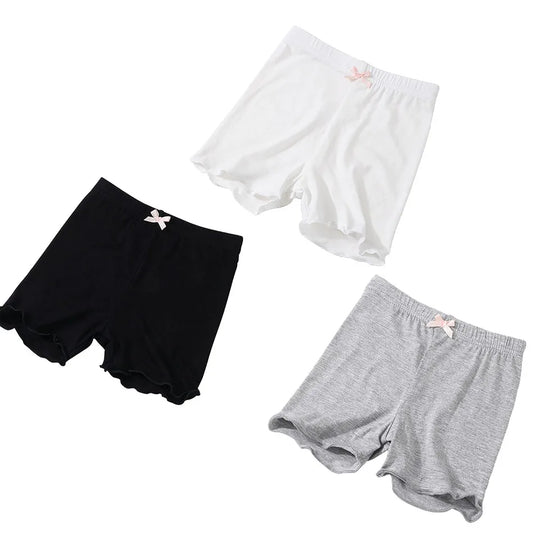 3-Pack Girls Summer Shorts – Cute Bow Underwear/Training Pants for Kids