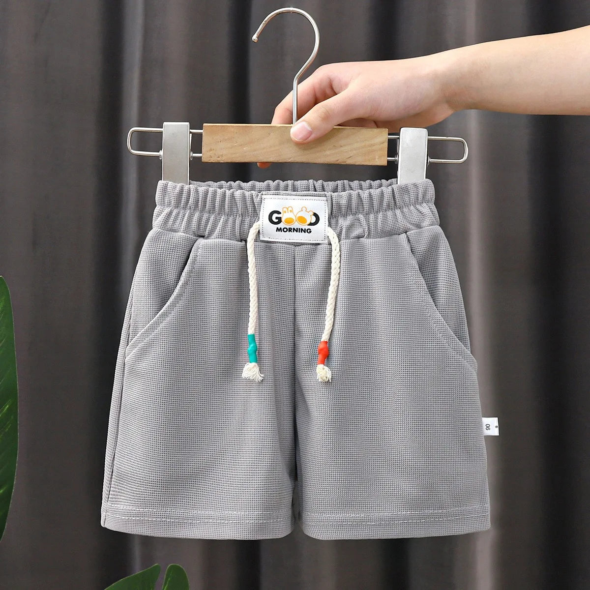 Kids Summer Shorts – Unisex Solid Color Casual Pants for Boys & Girls