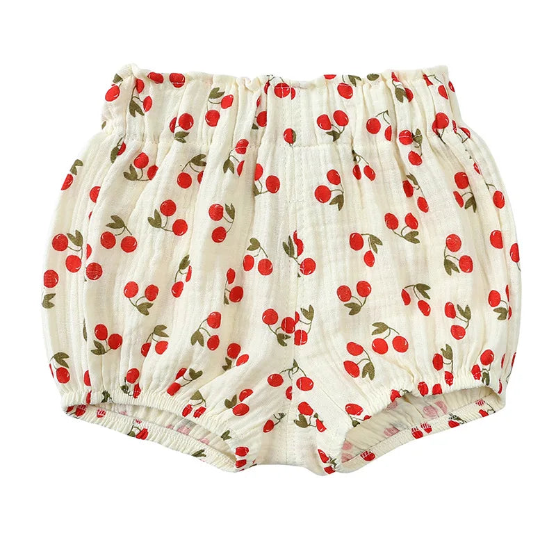2025 Organic Cotton Baby Shorts – Unisex Bloomer & Diaper Cover for Boys & Girls