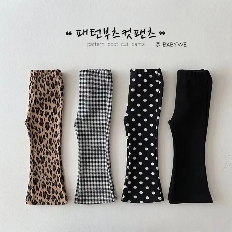 Girls Flared Pants – Soft Warm Trousers for Autumn & Winter Daily Wear