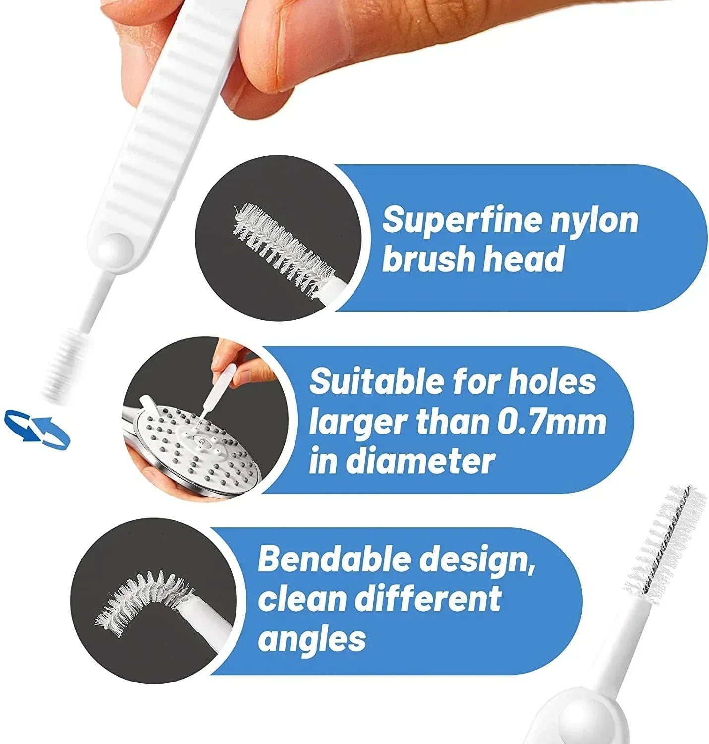 Cell Phone Charging Port Dust Plug with Cleaning Brush – Compatible with Type-C and Lightning Devices