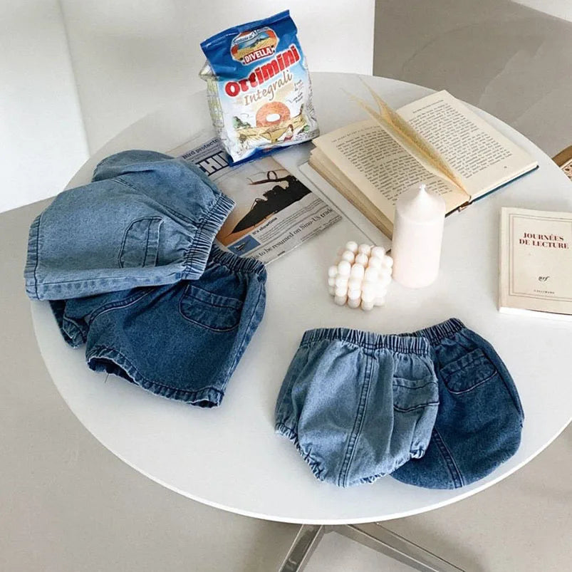 Baby Denim Shorts – Summer Casual Jeans for Boys & Girls (0–24 Months)