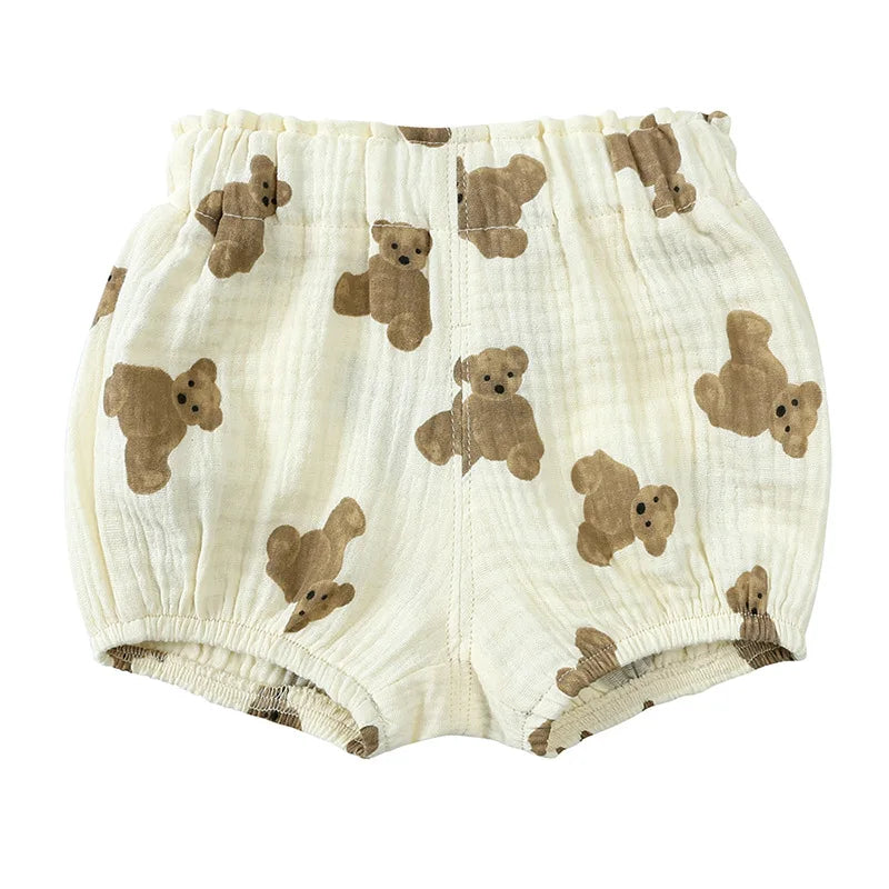 2025 Organic Cotton Baby Shorts – Unisex Bloomer & Diaper Cover for Boys & Girls