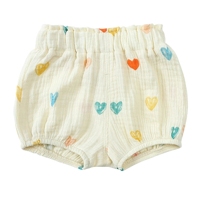 2025 Organic Cotton Baby Shorts – Unisex Bloomer & Diaper Cover for Boys & Girls