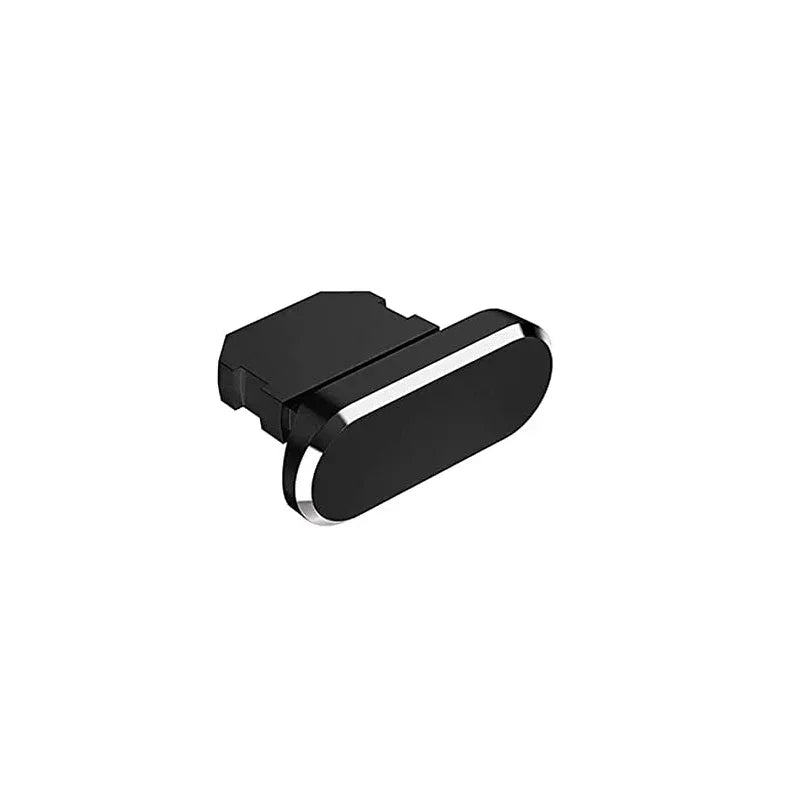 Cell Phone Charging Port Dust Plug with Cleaning Brush – Compatible with Type-C and Lightning Devices