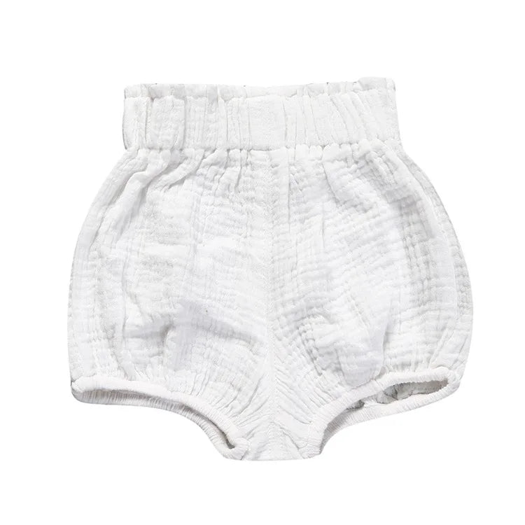 2025 Organic Cotton Baby Shorts – Unisex Bloomer & Diaper Cover for Boys & Girls
