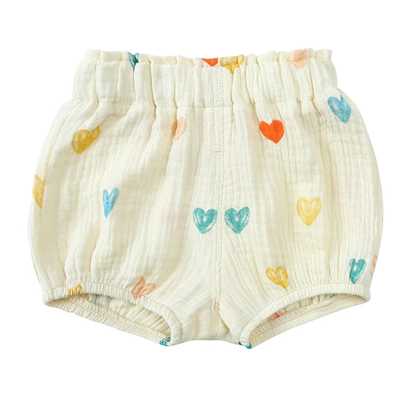 2025 Organic Cotton Baby Shorts – Unisex Bloomer & Diaper Cover for Boys & Girls