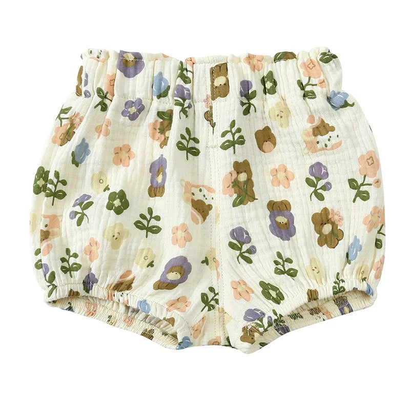 2025 Organic Cotton Baby Shorts – Unisex Bloomer & Diaper Cover for Boys & Girls