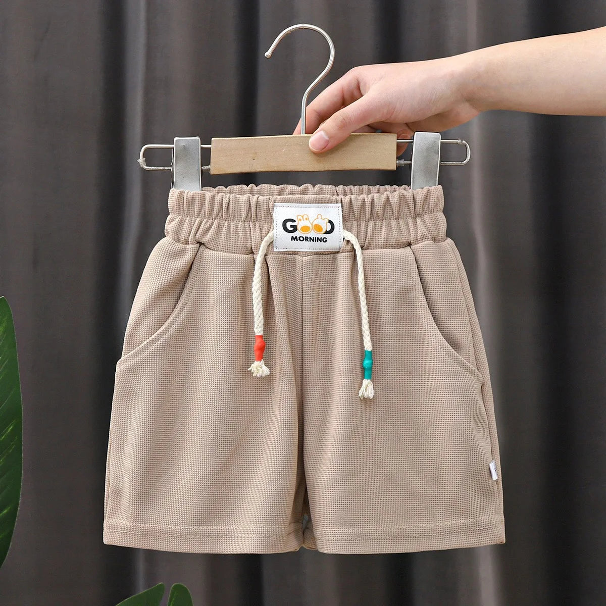 Kids Summer Shorts – Unisex Solid Color Casual Pants for Boys & Girls