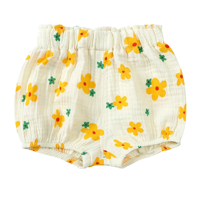 2025 Organic Cotton Baby Shorts – Unisex Bloomer & Diaper Cover for Boys & Girls