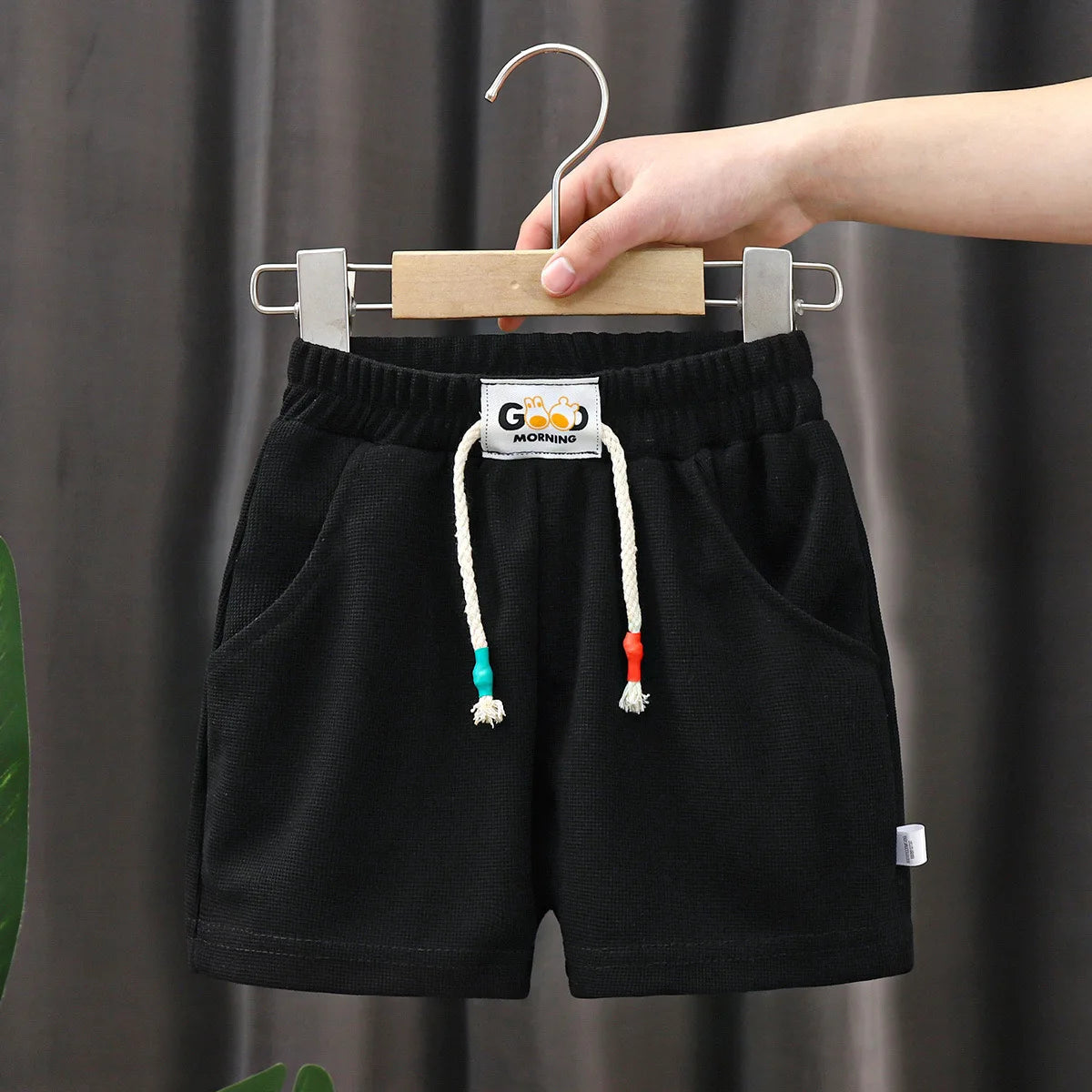 Kids Summer Shorts – Unisex Solid Color Casual Pants for Boys & Girls