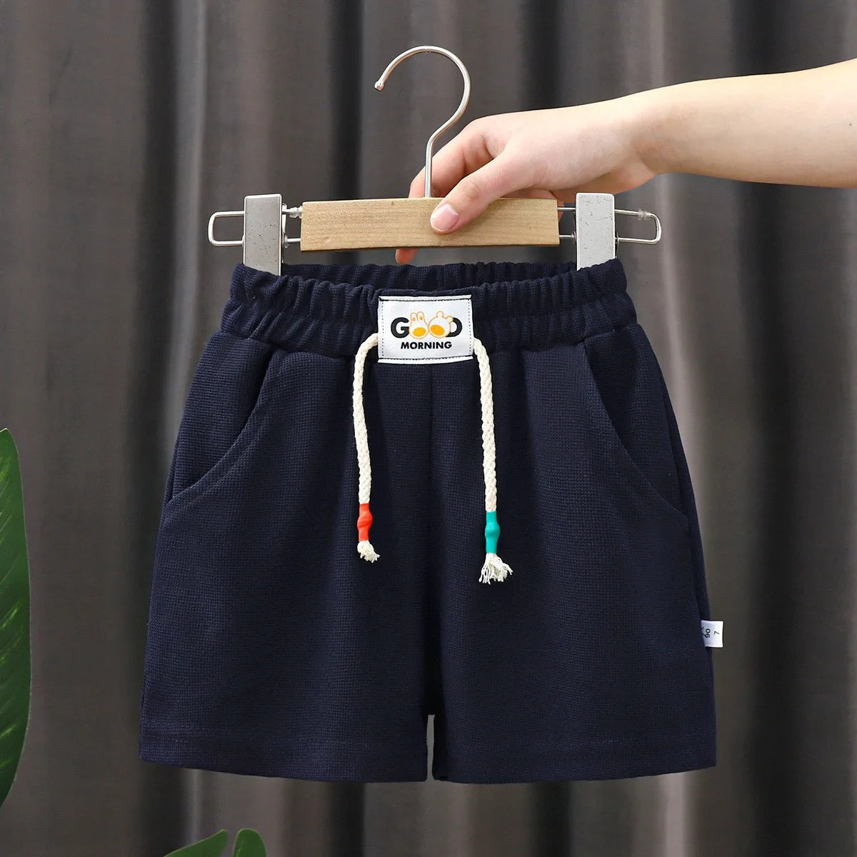 Kids Summer Shorts – Unisex Solid Color Casual Pants for Boys & Girls