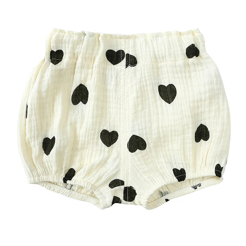 2025 Organic Cotton Baby Shorts – Unisex Bloomer & Diaper Cover for Boys & Girls
